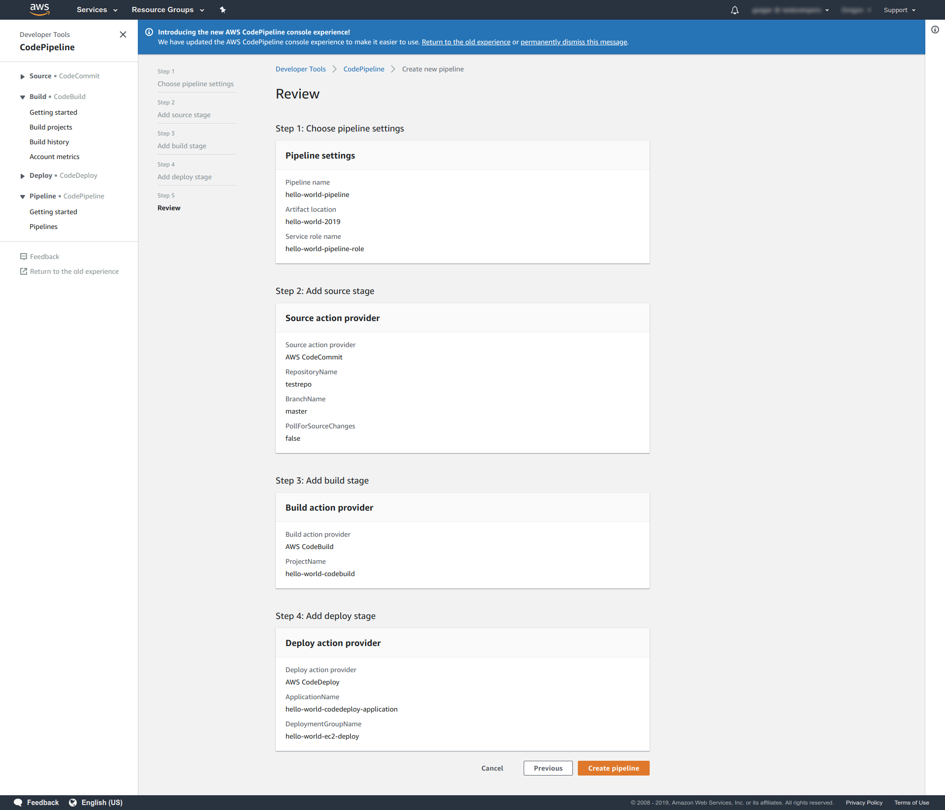 CodePipeline review